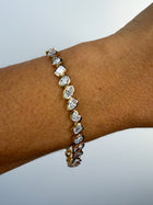 Multi-Shape Bezel Set Tennis Bracelet
