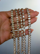 Multi-Shape Bezel Set Tennis Bracelet
