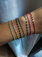 Italian Enamel Chain Bracelets