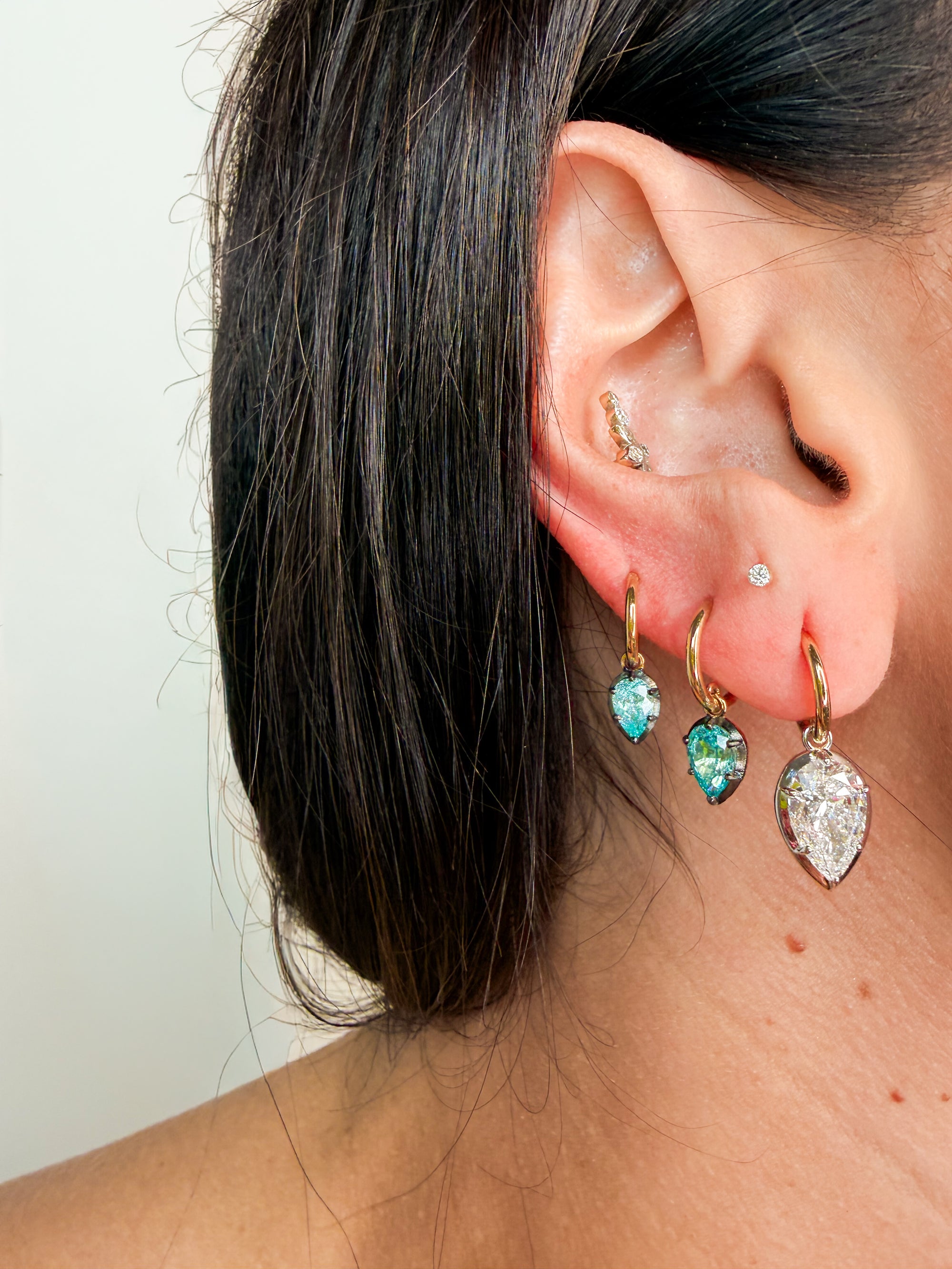 The Seraphine Paraiba Ear Crawlers
