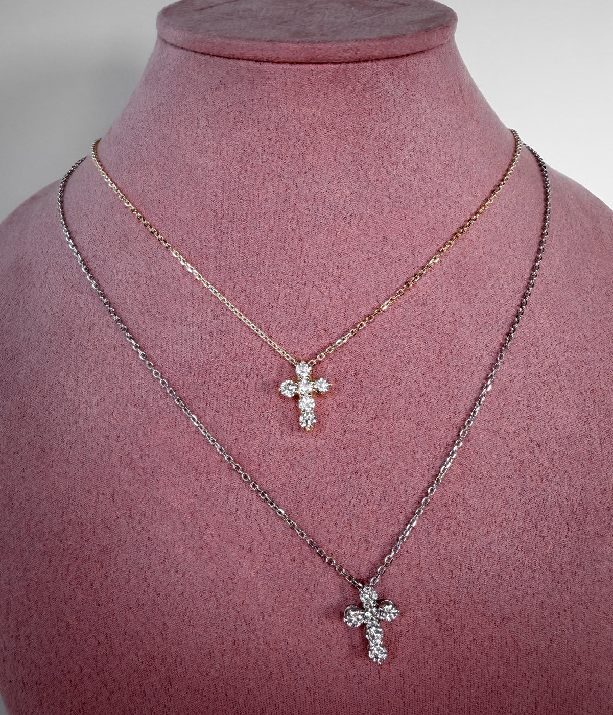 The Petite Grace Diamond Cross