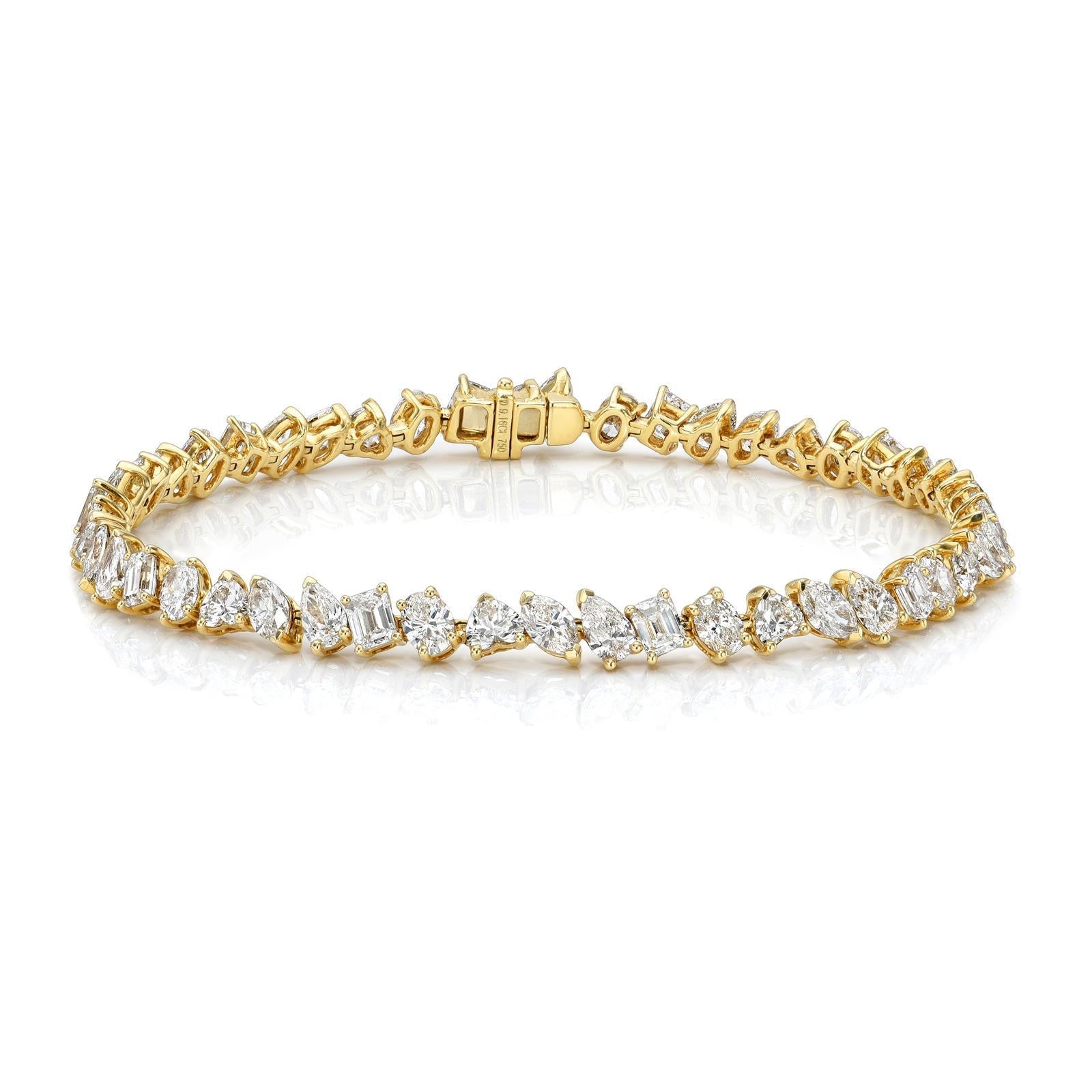 The Multi-Shape Diamond Tennis Bracelet