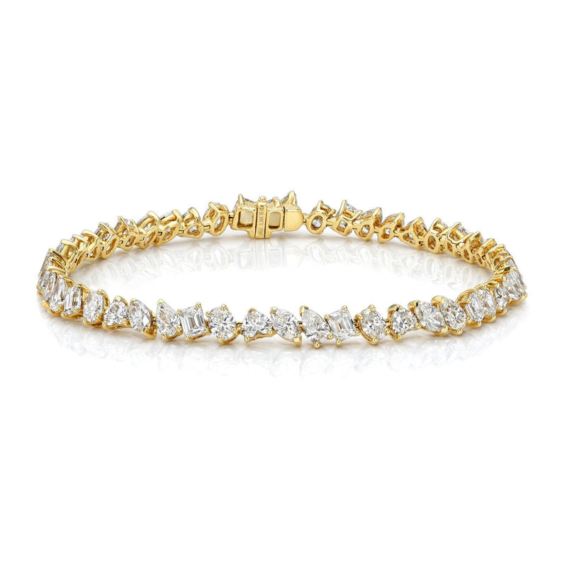 The Multi-Shape Diamond Tennis Bracelet