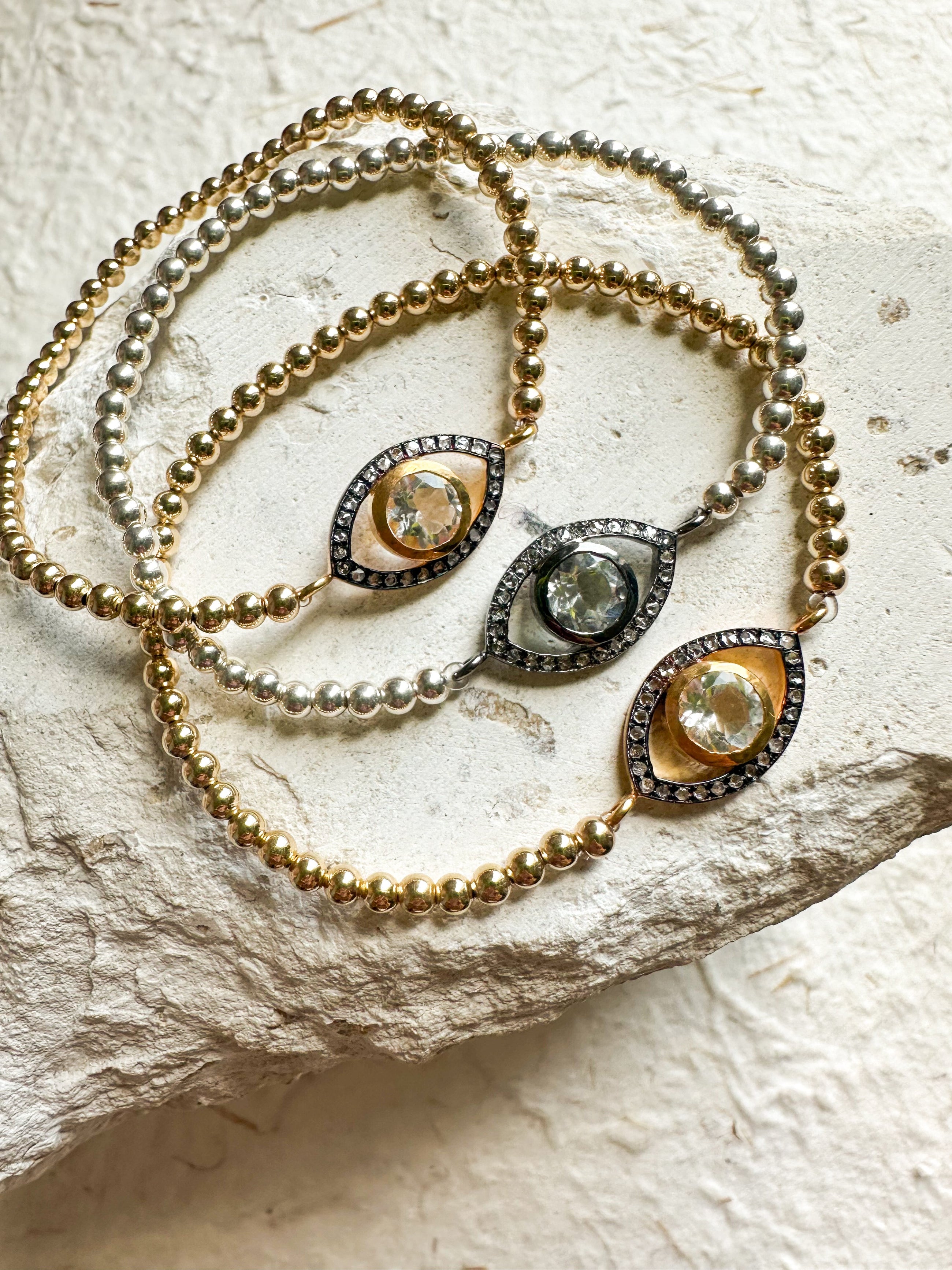 Black Diamond Eye Bracelet