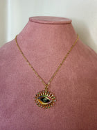 Rainbow Lash Eye Necklace