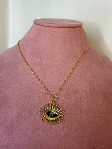 Rainbow Lash Eye Necklace