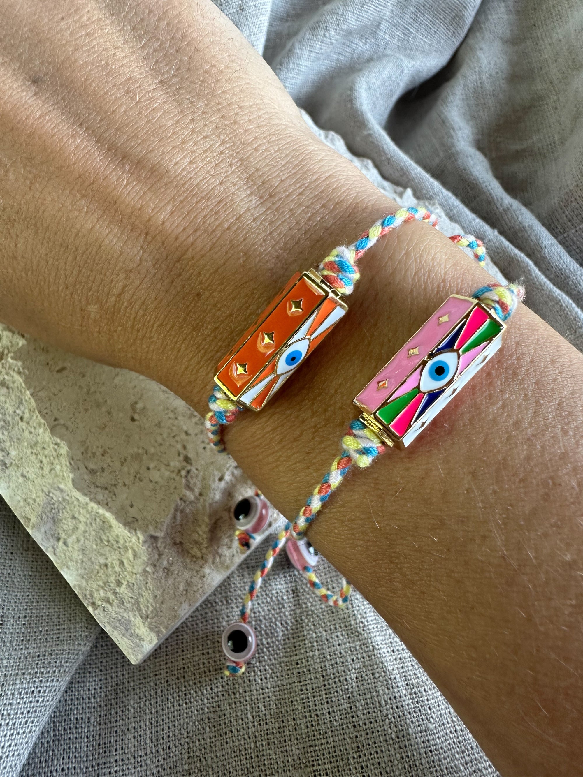 Enamel Barrel Bracelet