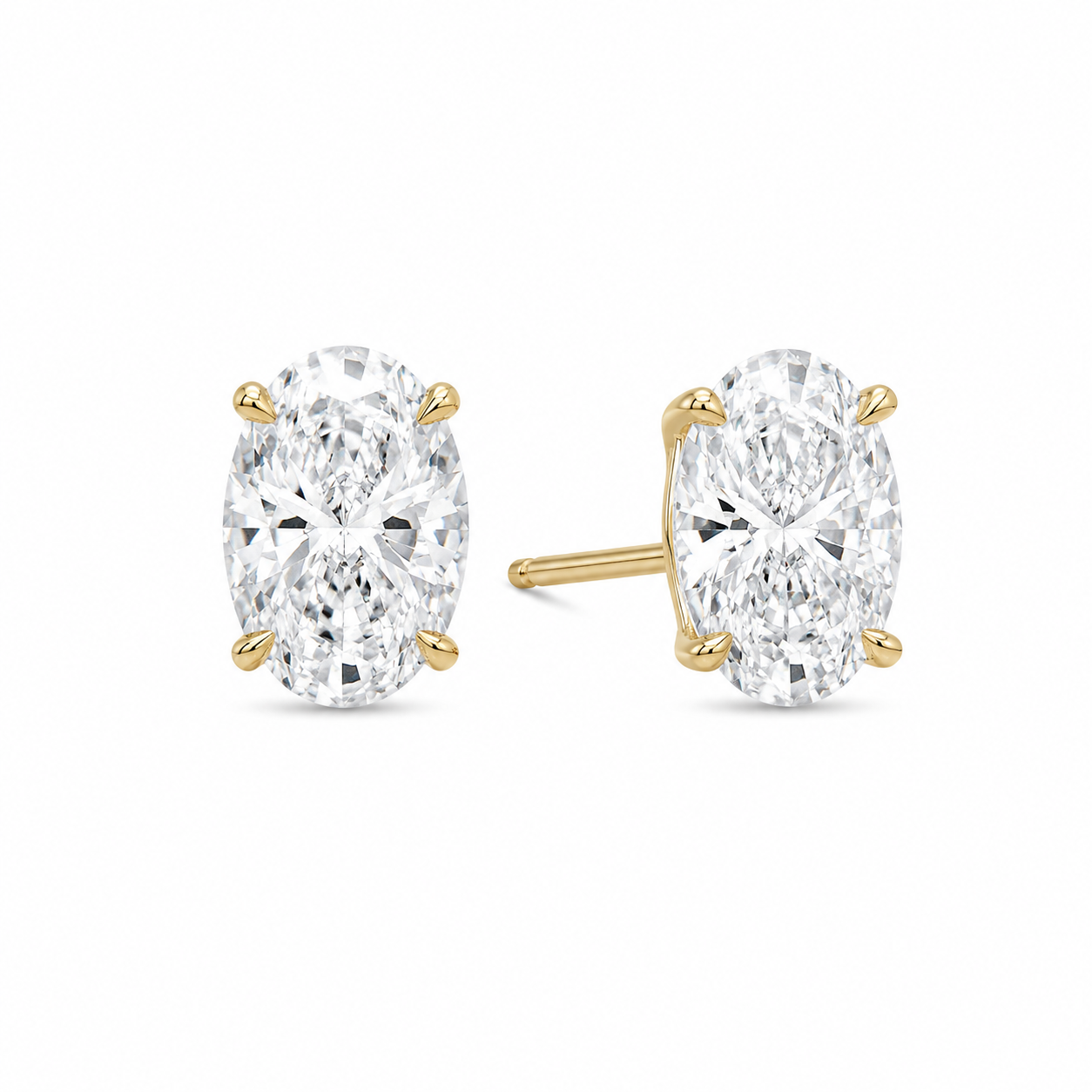 The Legacy Oval 10ctw Diamond Studs