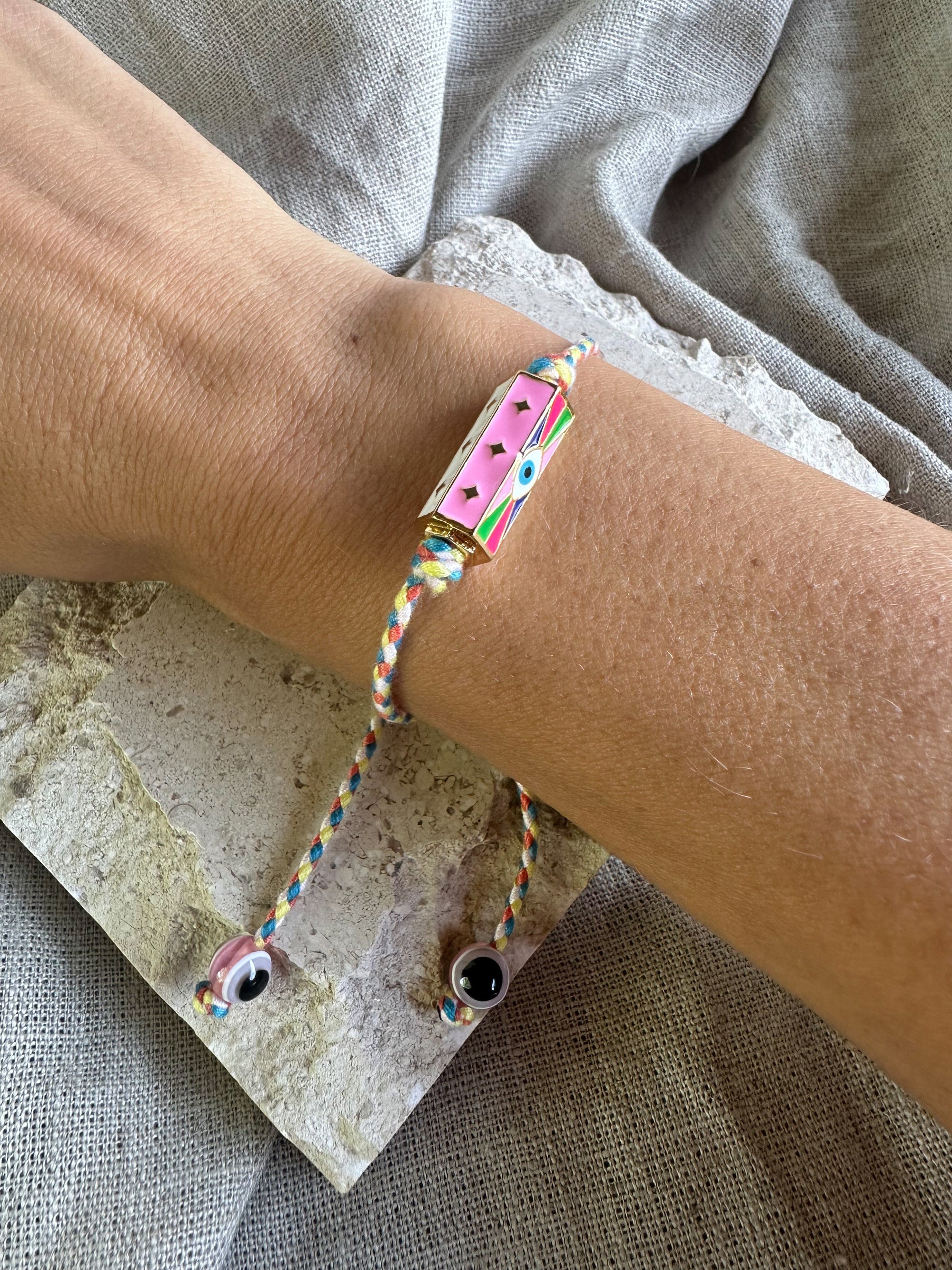 Enamel Barrel Bracelet