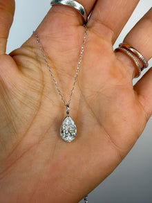 Georgian Pear Pendant Necklace