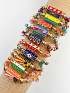 Enamel Barrel Bracelet
