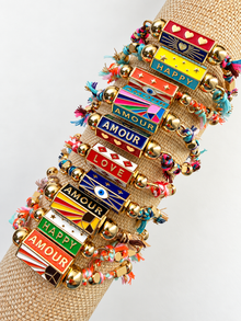 Enamel Barrel Bracelet