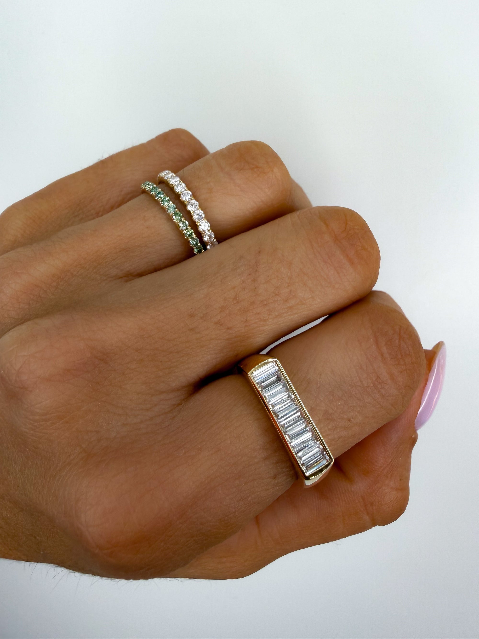 The Bar Baguette Ring