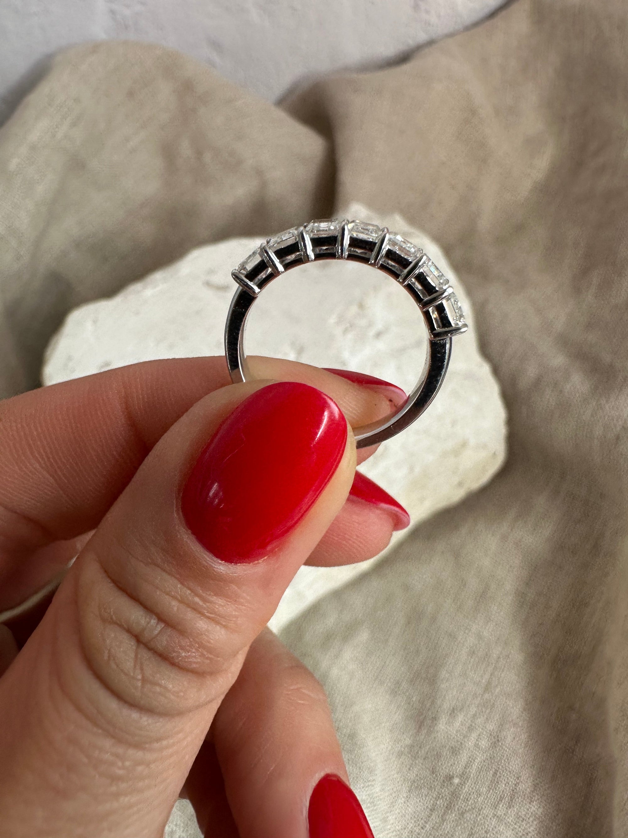 The Emerald Half Eternity Band
