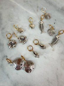 Silver Sand Dollar Earrings