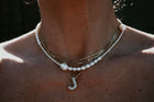 Large Diamond Initial Necklace