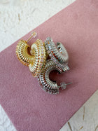 Cosmo Ribbed Hoops