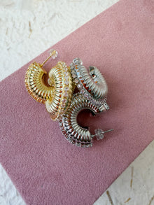 Cosmo Ribbed Hoops