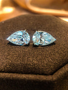 Spiked Pears - 8ctw Diamond Studs