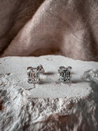 The Essentials Emerald Cut 2ctw Diamond Studs