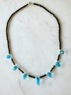 Blue Topaz & Spinel Necklace