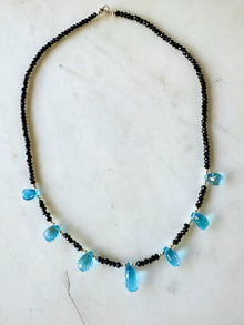 Blue Topaz & Spinel Necklace