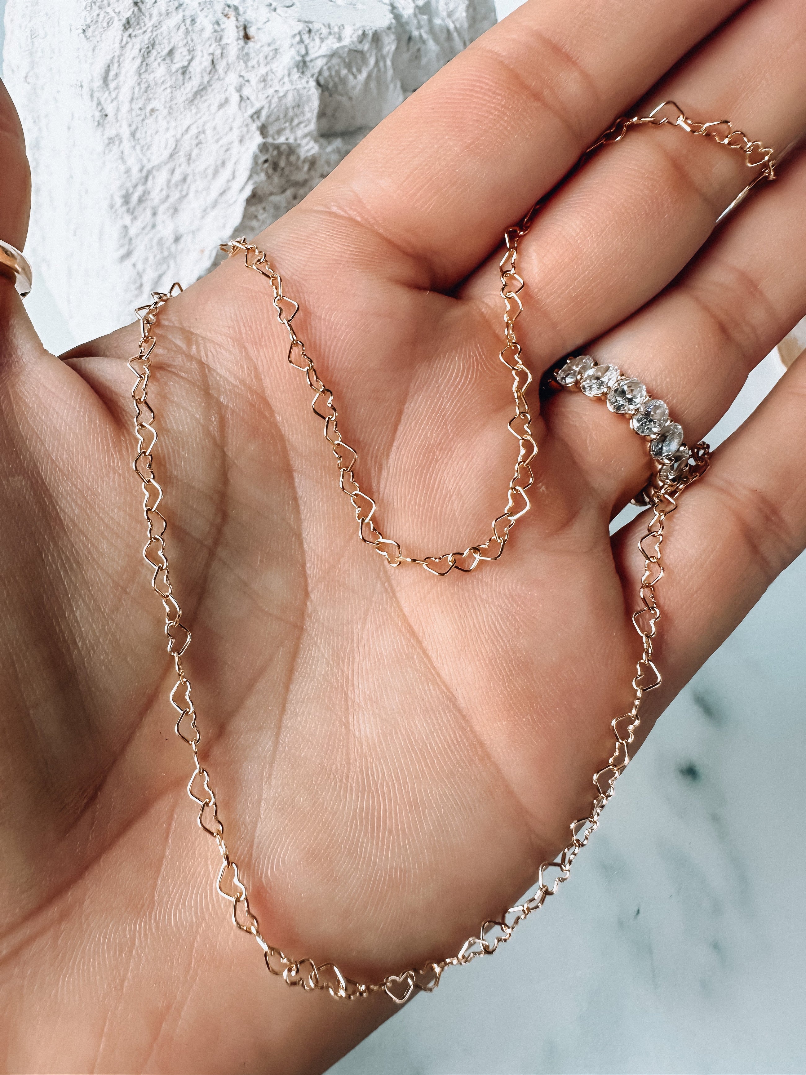 Heart Chain Bracelet