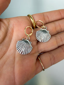 Silver Seashell Earrings