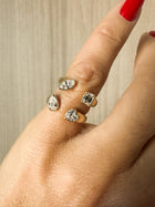 Heart & Emerald Diamond Pinky Ring