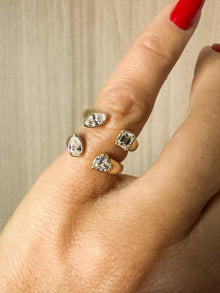 Heart & Emerald Diamond Pinky Ring