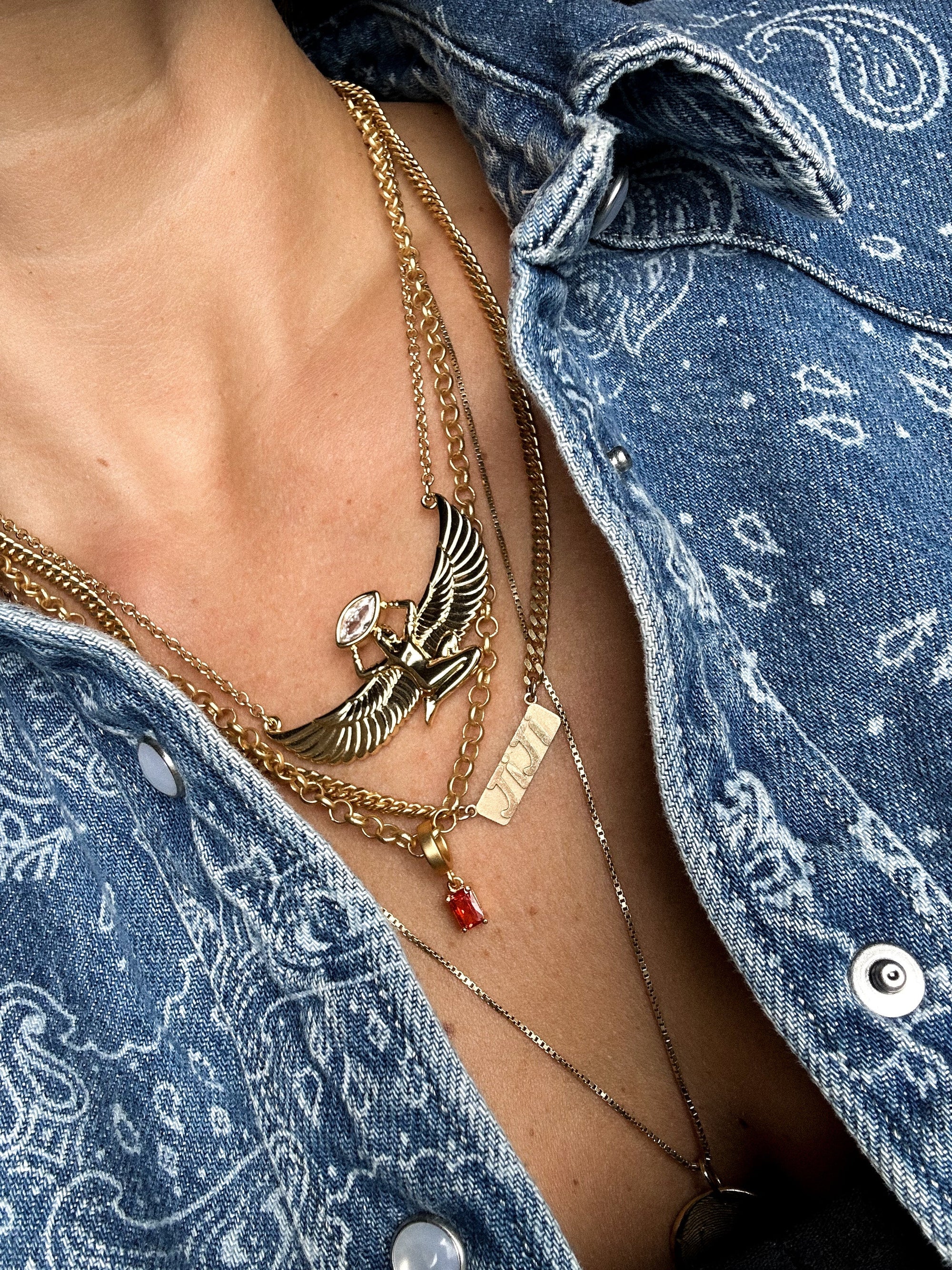 Orange Twist Necklace