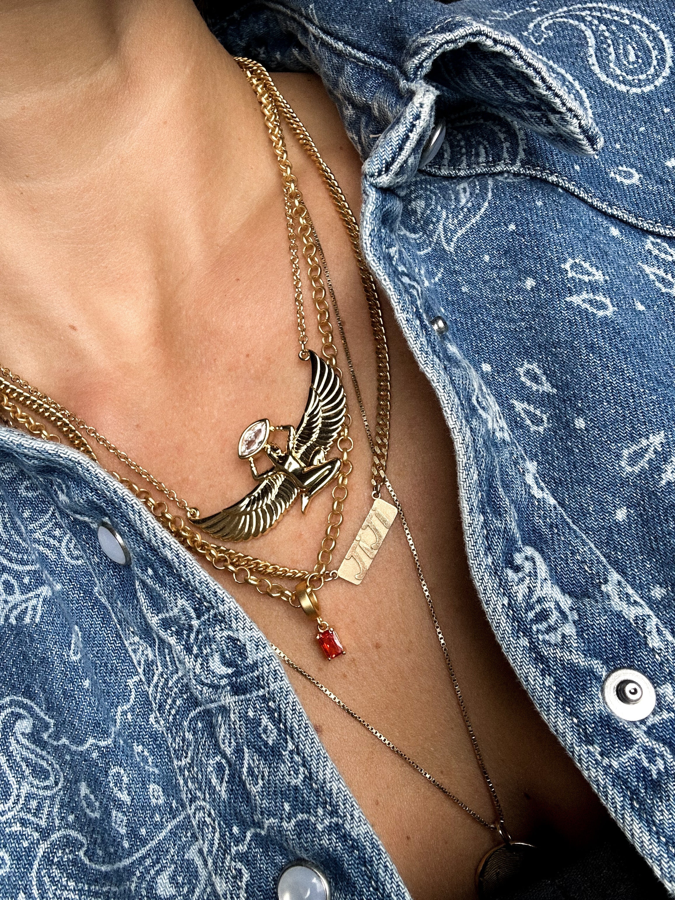Orange Twist Necklace