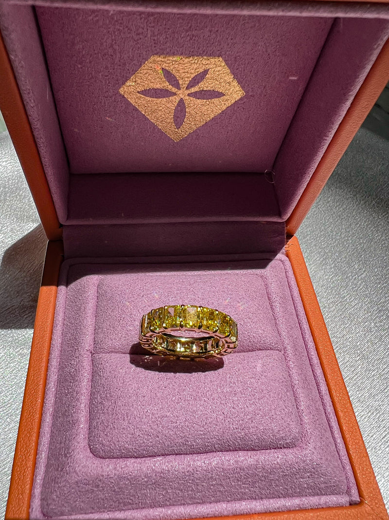 Golden Radiance Eternity Band