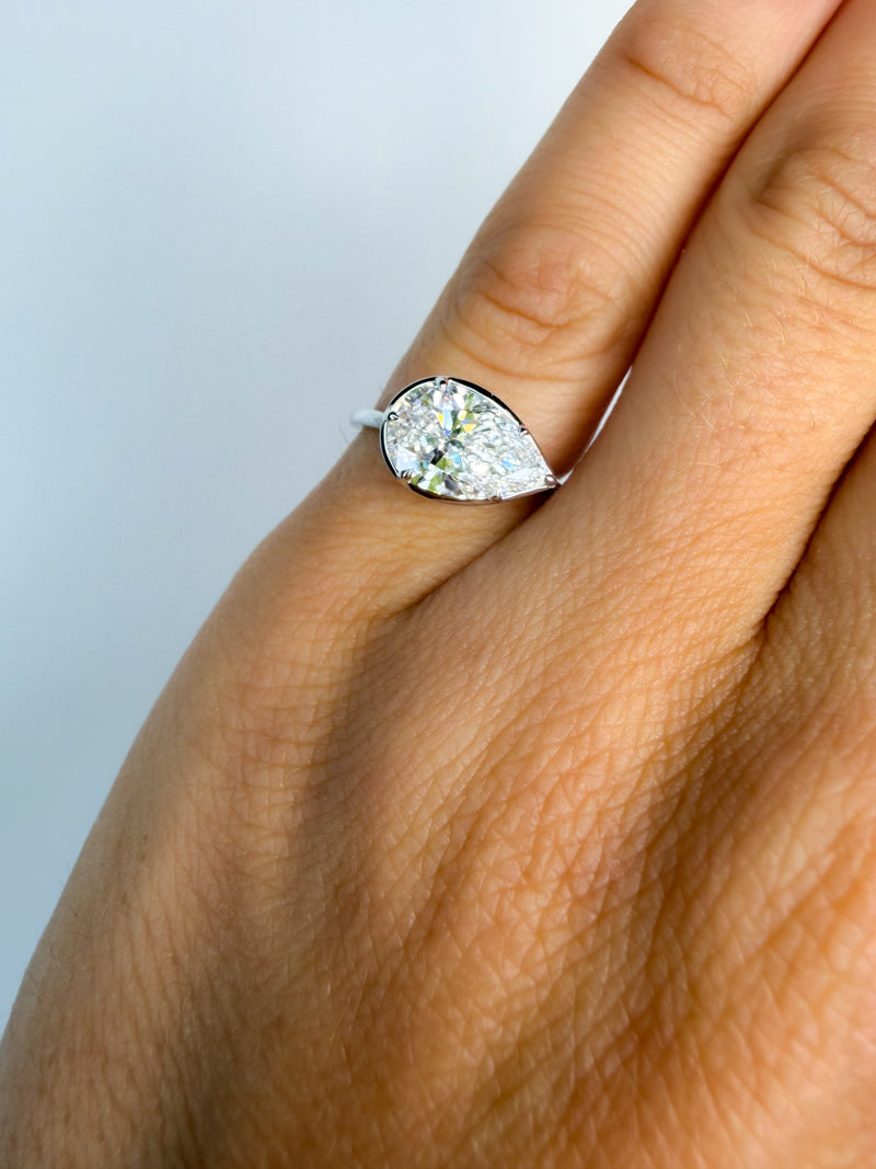 The Ride-or-Die Pear Pinky Ring