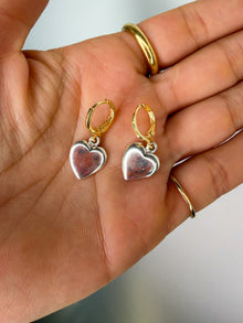 Silver Love Earrings