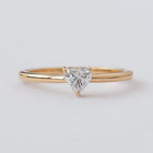 Heart Whisper Thin Solitaire Ring