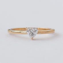 Heart Whisper Thin Solitaire Ring