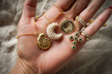 Crystal Gold Shell Necklace