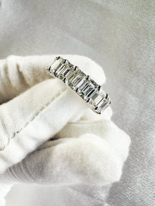 The Icon Emerald Eternity Band