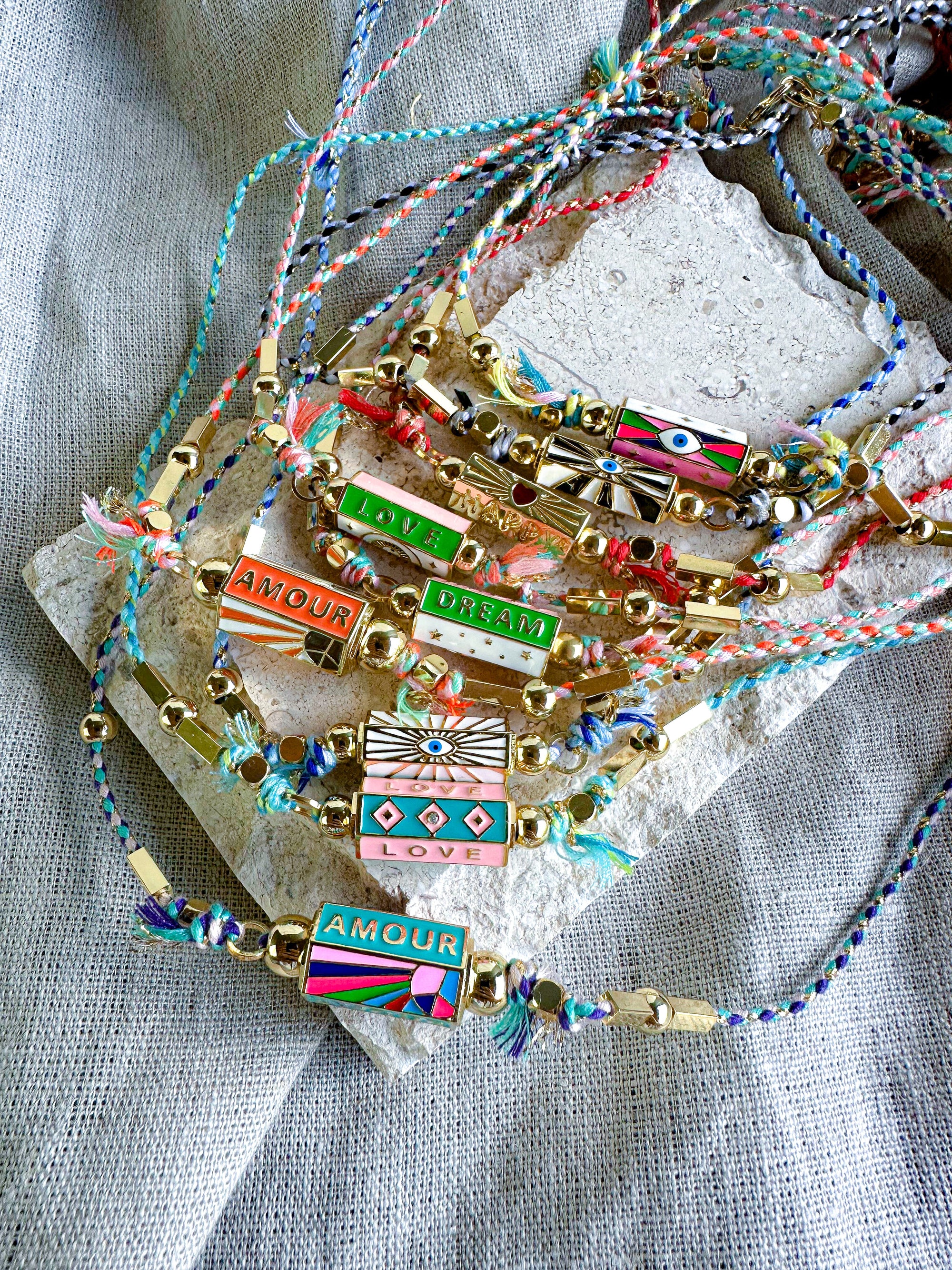 Enamel Barrel Necklace