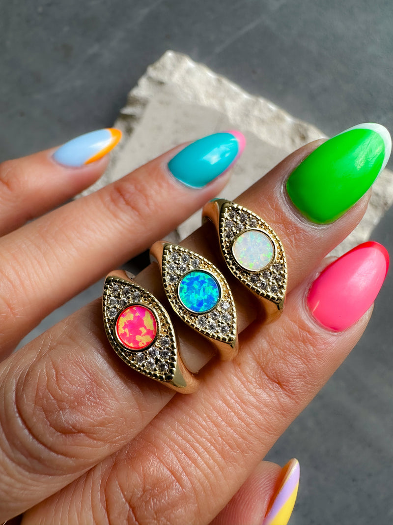Opal Eye Ring