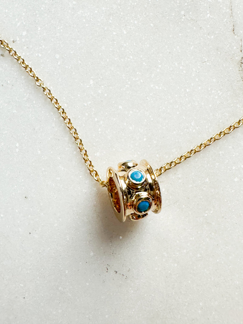 The Turquoise Charm Necklace