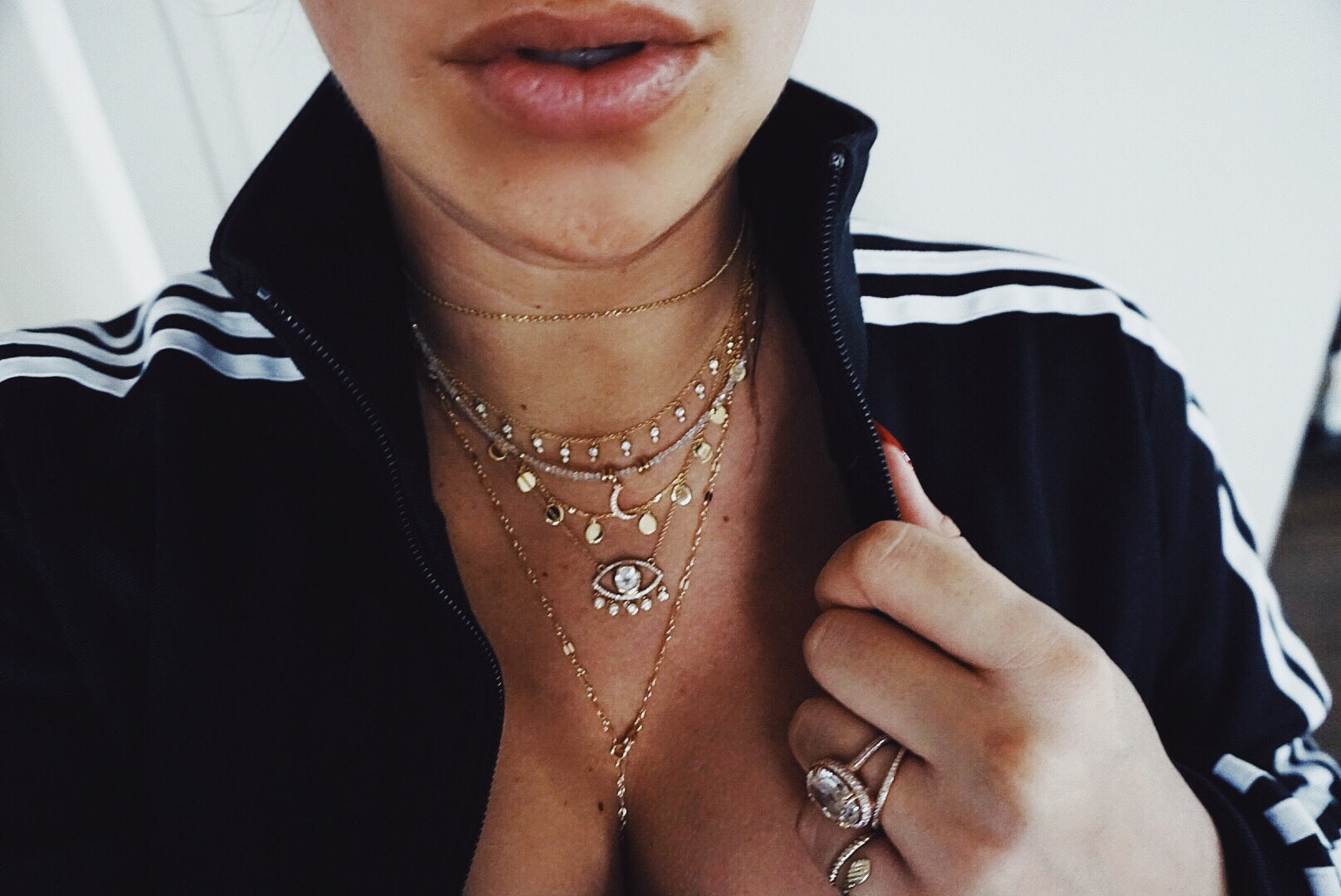 Diamond Eye Shaker Necklace