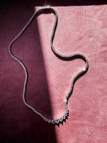 Moissanite Gradual Tennis Necklace