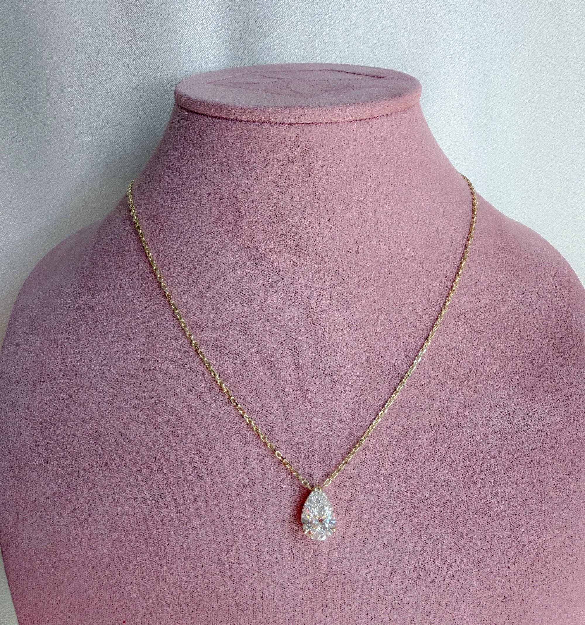 Two Carat Solitaire Necklace