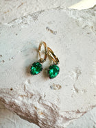 The Seraphine Green Pear Earrings