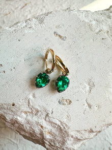 The Seraphine Green Pear Earrings