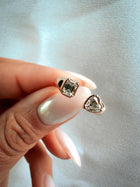 Heart & Emerald Diamond Pinky Ring