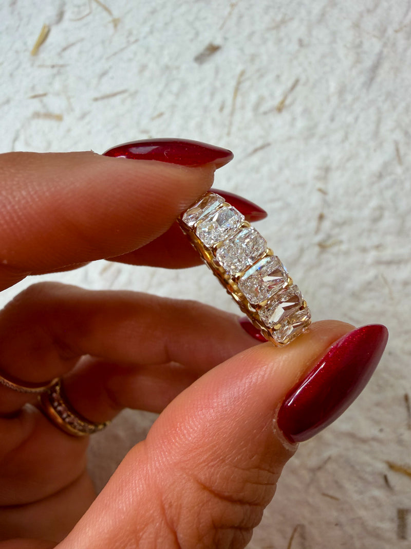 Low Profile Radiant Eternity Band