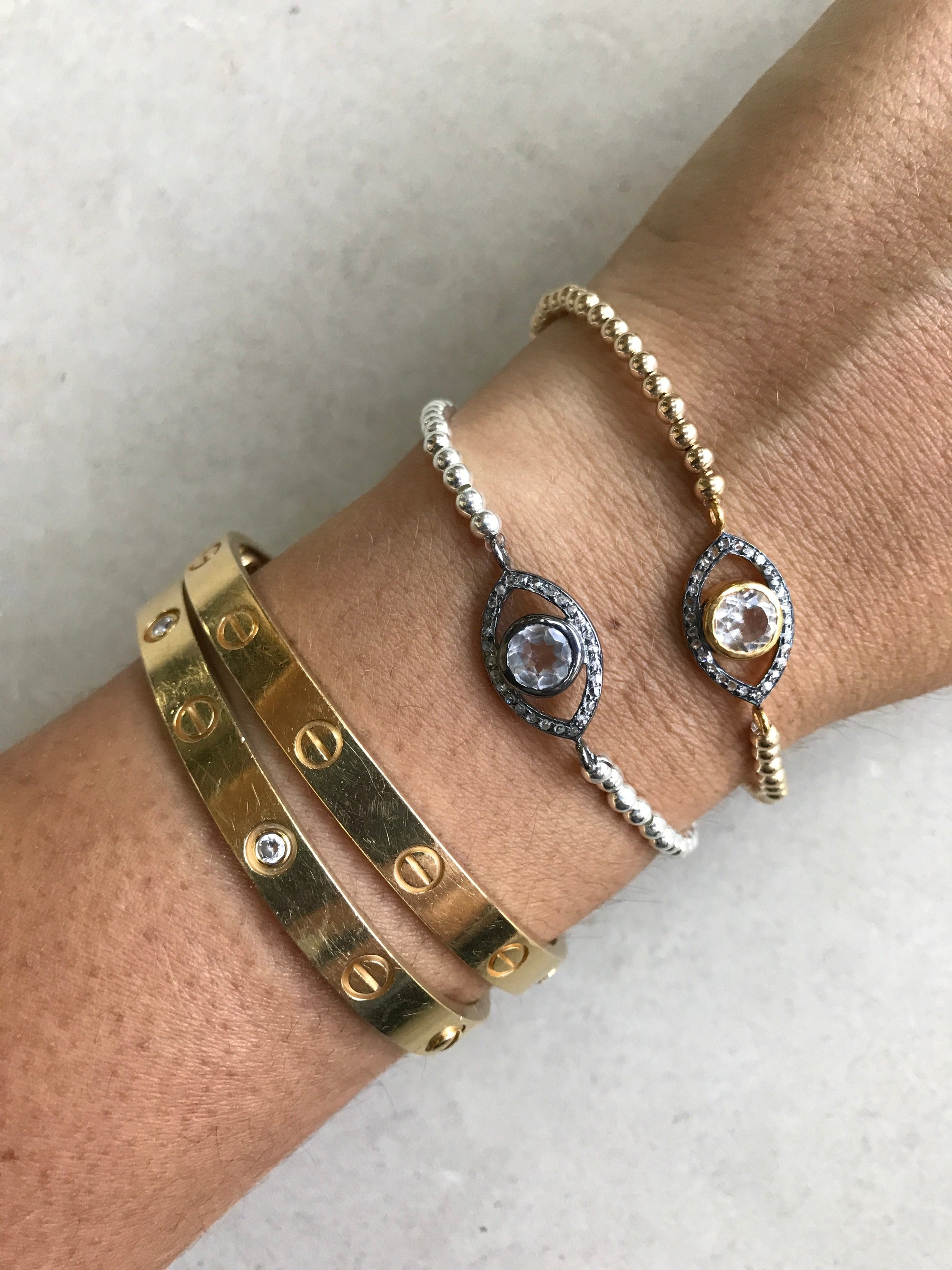 Black Diamond Eye Bracelet
